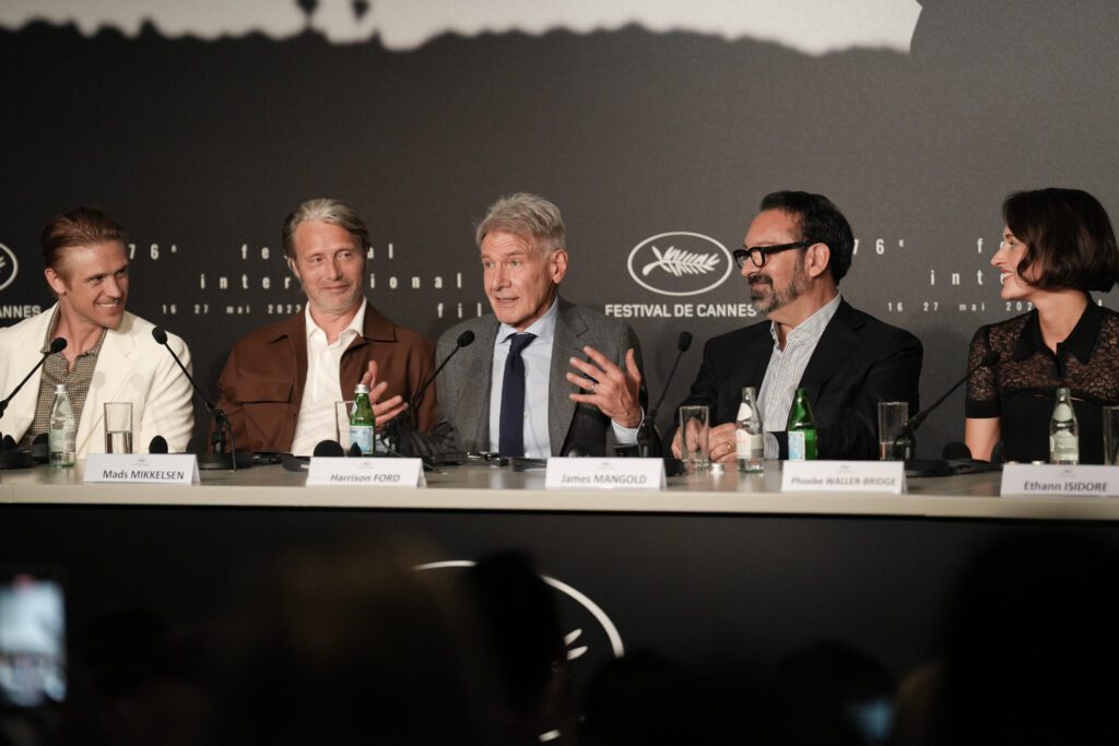 76th International Cannes Film Festival Photocall Harrison Ford Phoebe Waller Bridge James Mangold Mads Mikkelsen