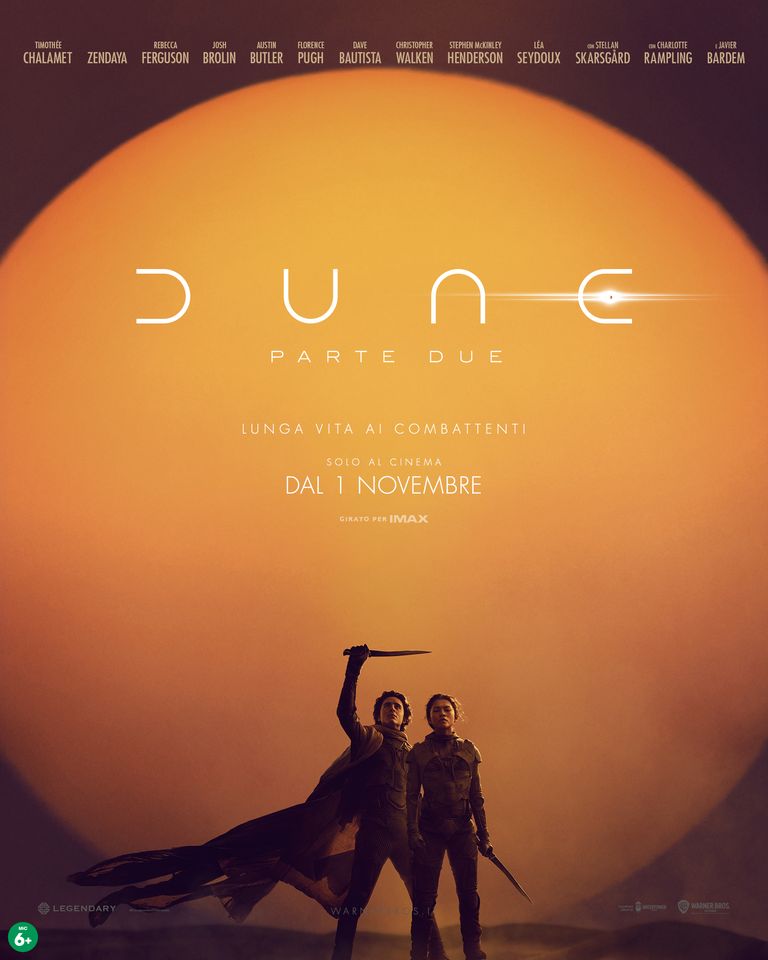 Zendaya e Thimothée Chalamet nel poster di Dune Parte 2