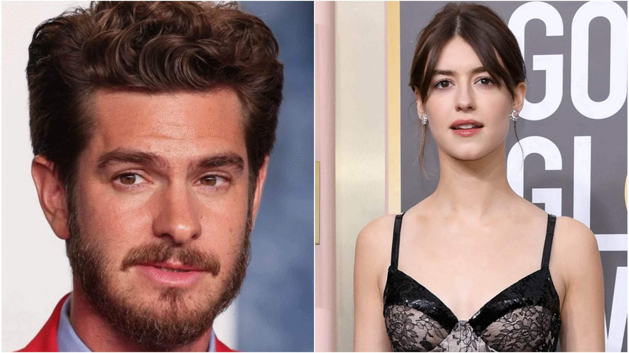 Collage immagini Andrew Garfield e Daisy Edgar-Jones