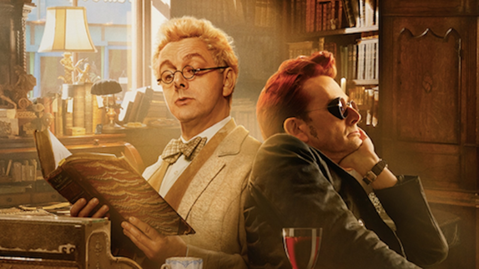 Michael Sheen e David Tennant nel poster di Good Omens 2