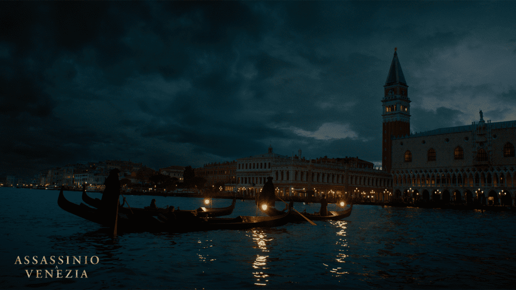 La citta di Venezia in una scena di Assassinio a Venezia