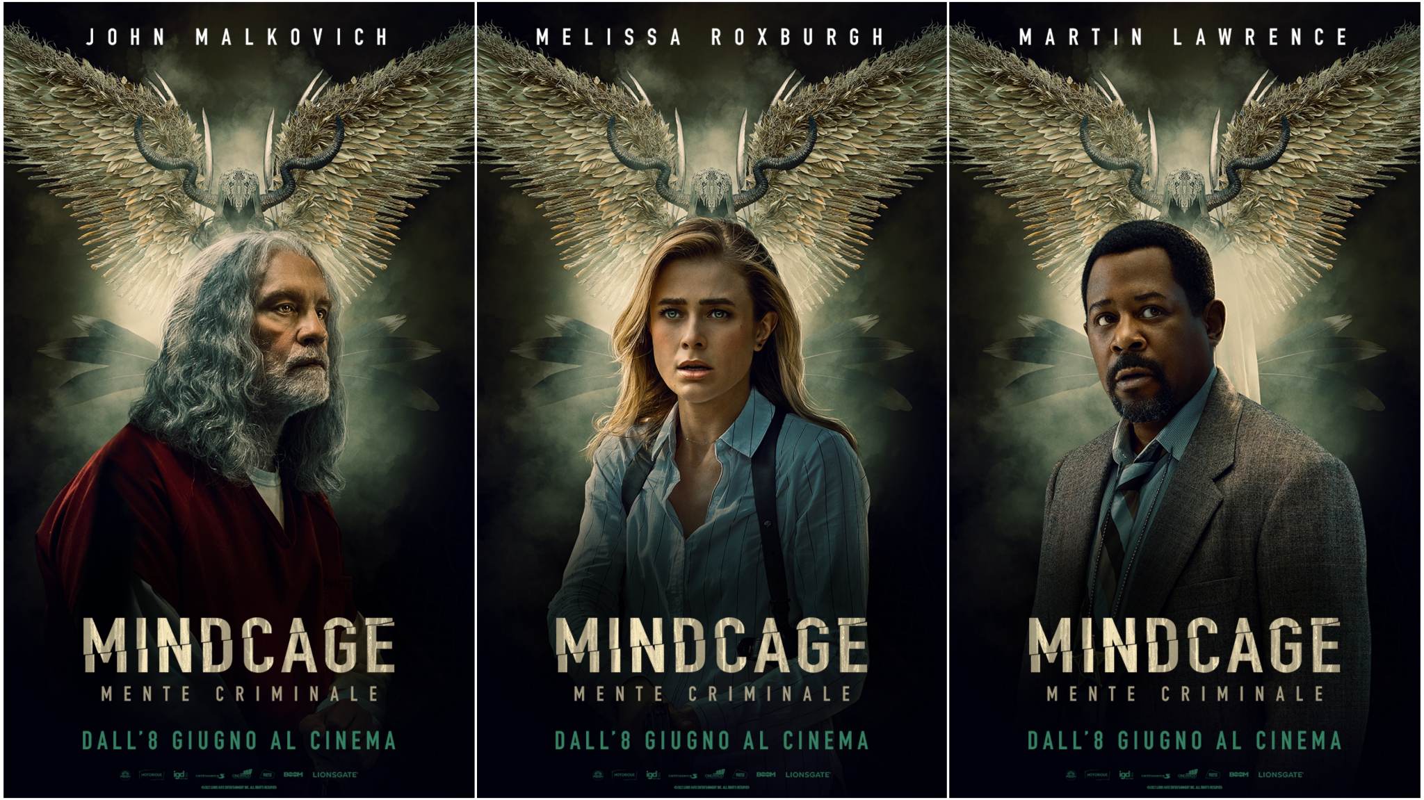 Mindcage – Mente Criminale: i character poster dedicati ai protagonisti