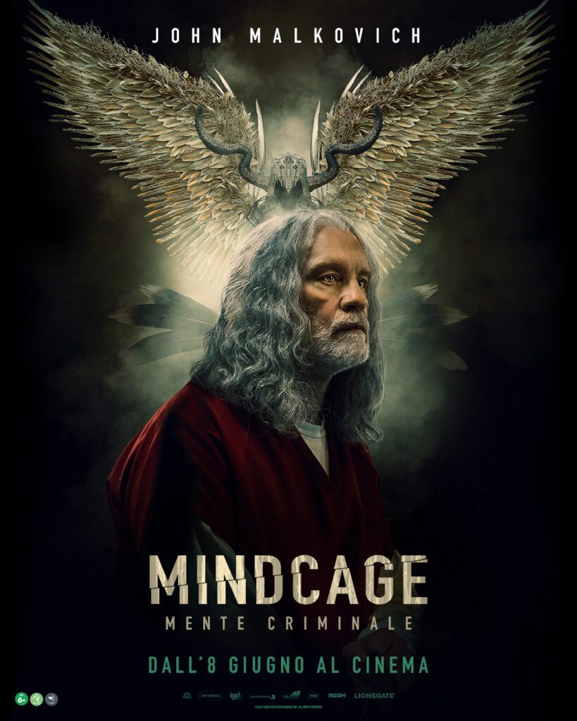 John Malkovich nel character poster di Mindcage - Mente Criminale