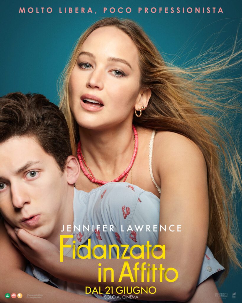 Jennifer Lawrence e Andrew Feldman nel poster di Fidanzata in Affitto