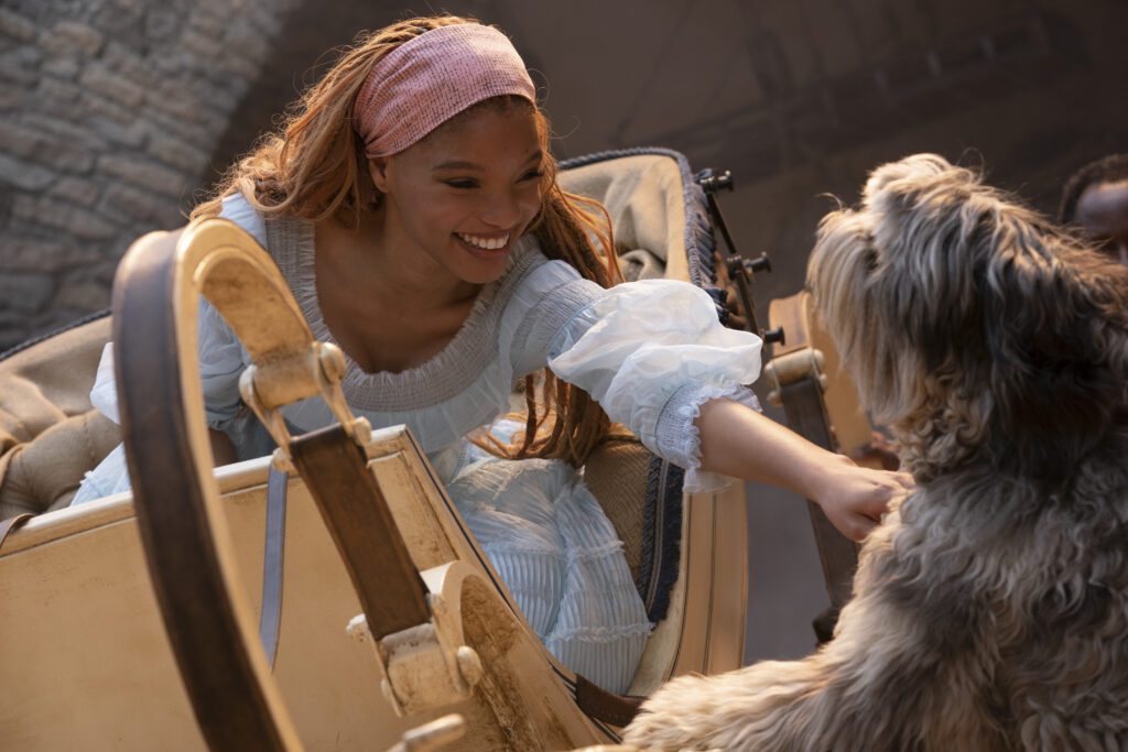 Halle Bailey as Ariel in Disney's live-action THE LITTLE MERMAID. Photo by Giles Keyte. © 2023 Disney Enterprises, Inc. All Rights Reserved.