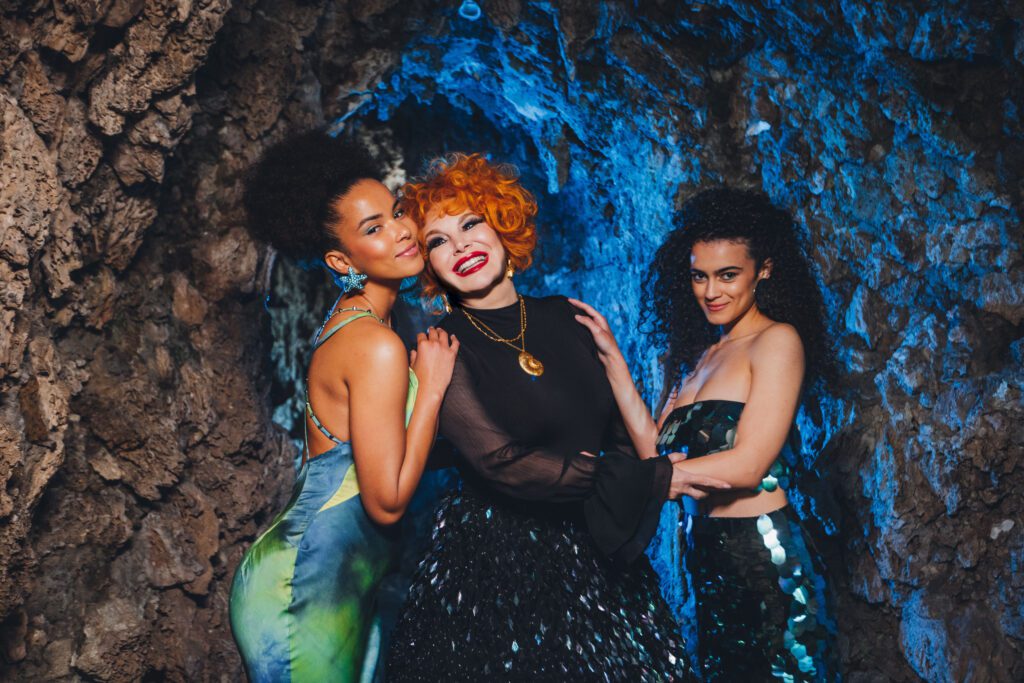 Yana_C, Sara Labidi, Simona Patitucci shooting la sirenetta