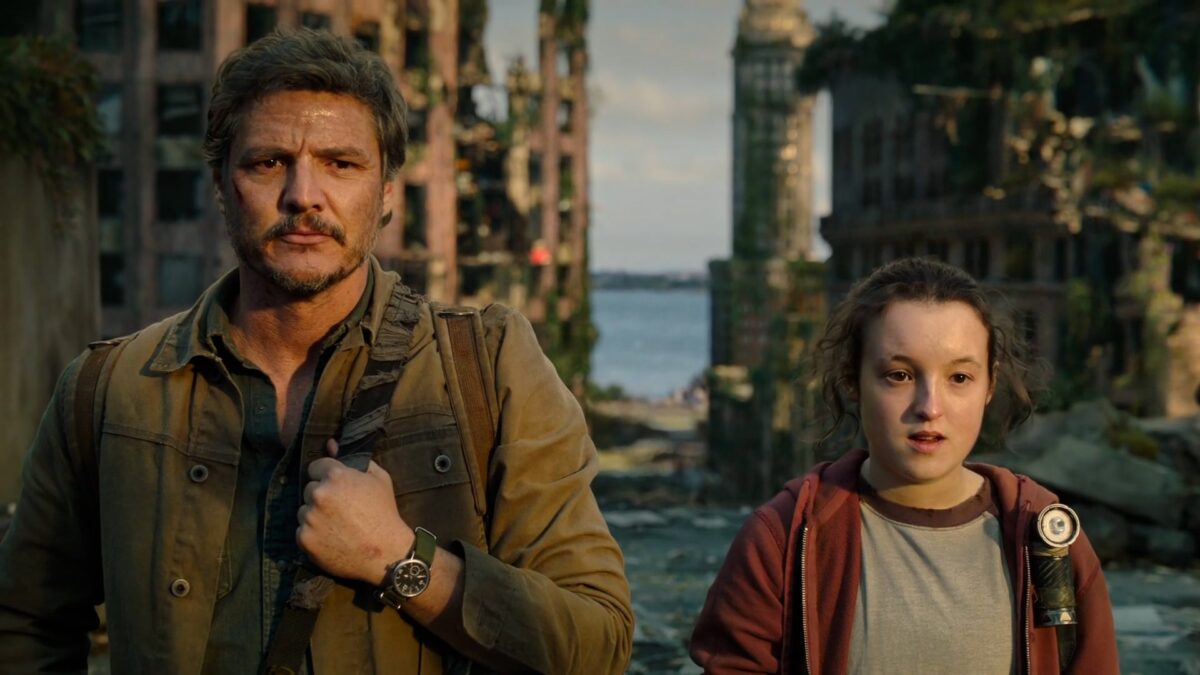 Pedro Pascal e Bella Ramsey in The last of us