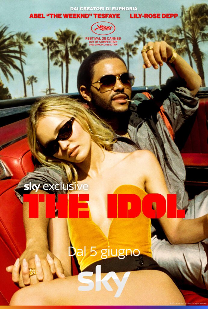 Abel “The Weeknd” Tesfaye e Lily-Rose Depp nella key art di the idol