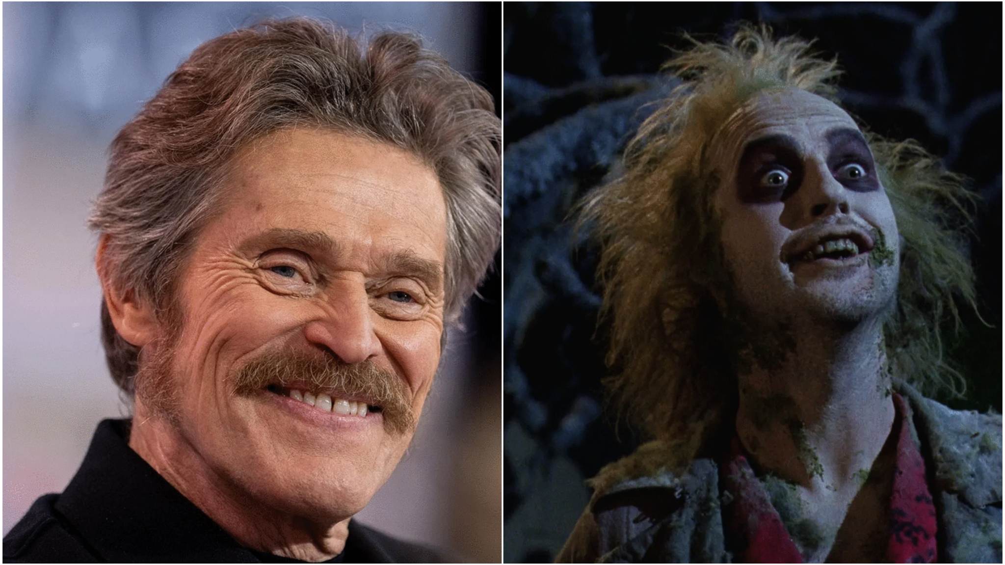 collage immagini willem dafoe - beetlejuice