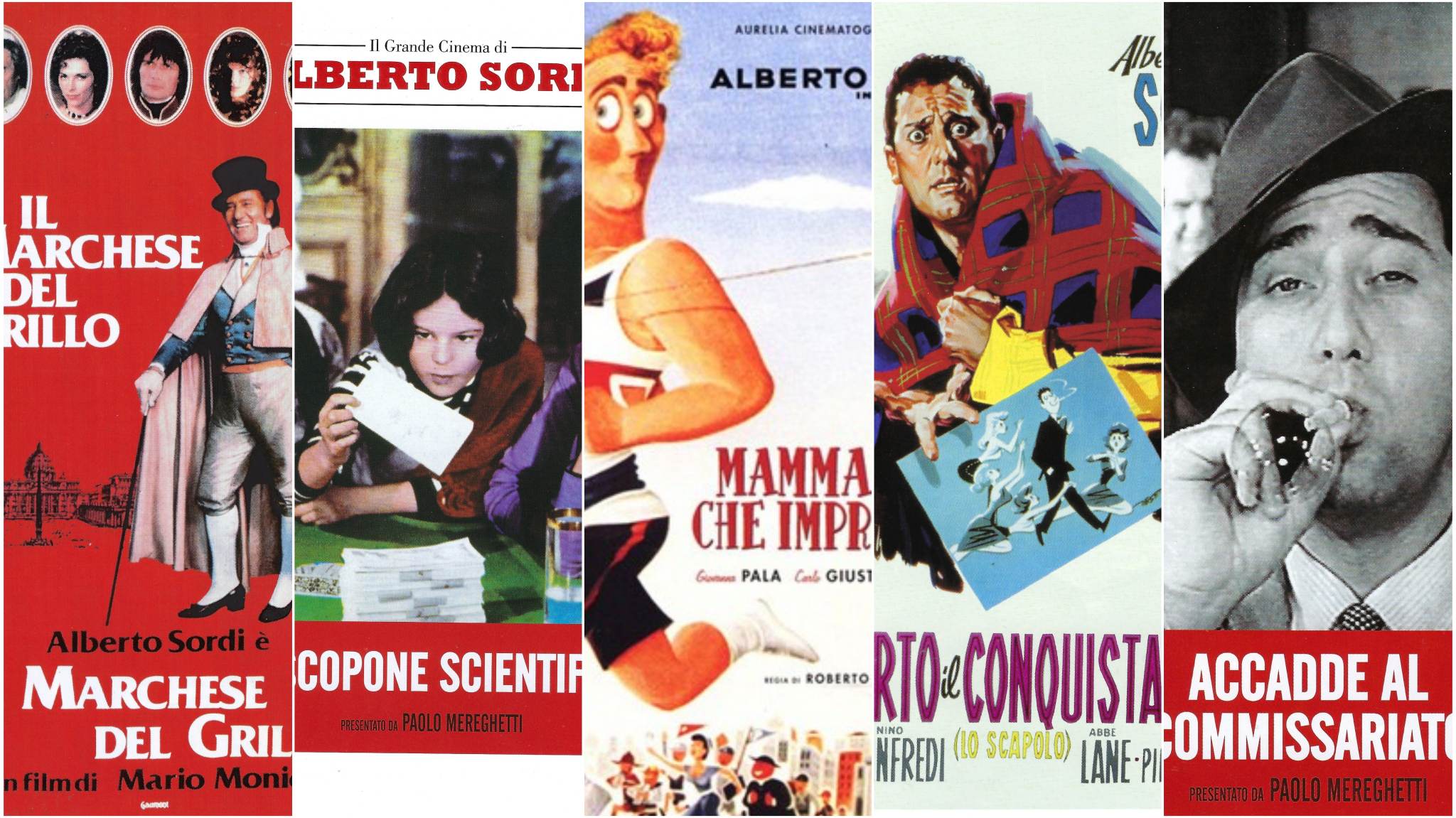 collage poster film Alberto Sordi