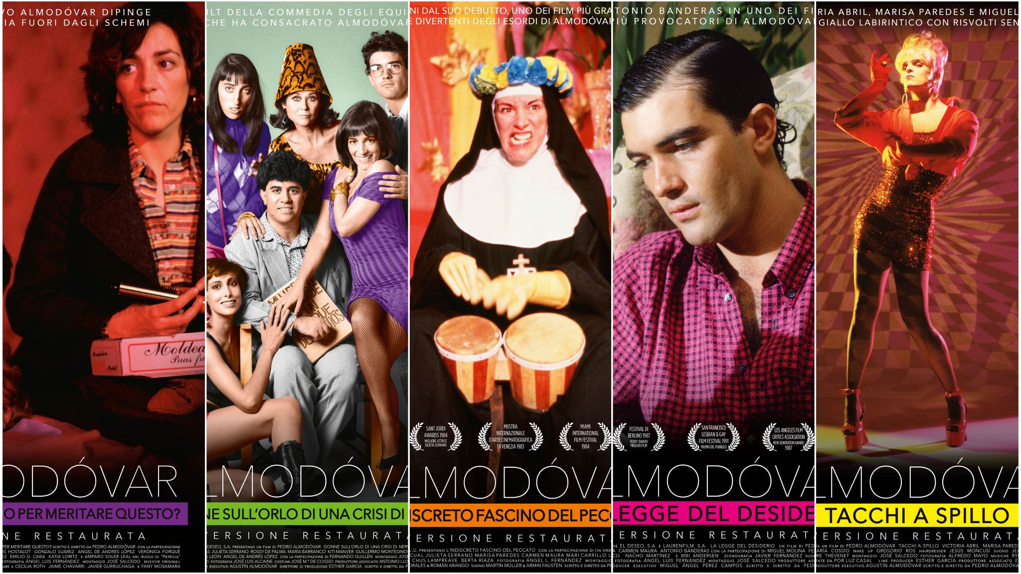 collage poster rassegna pedro almodovar