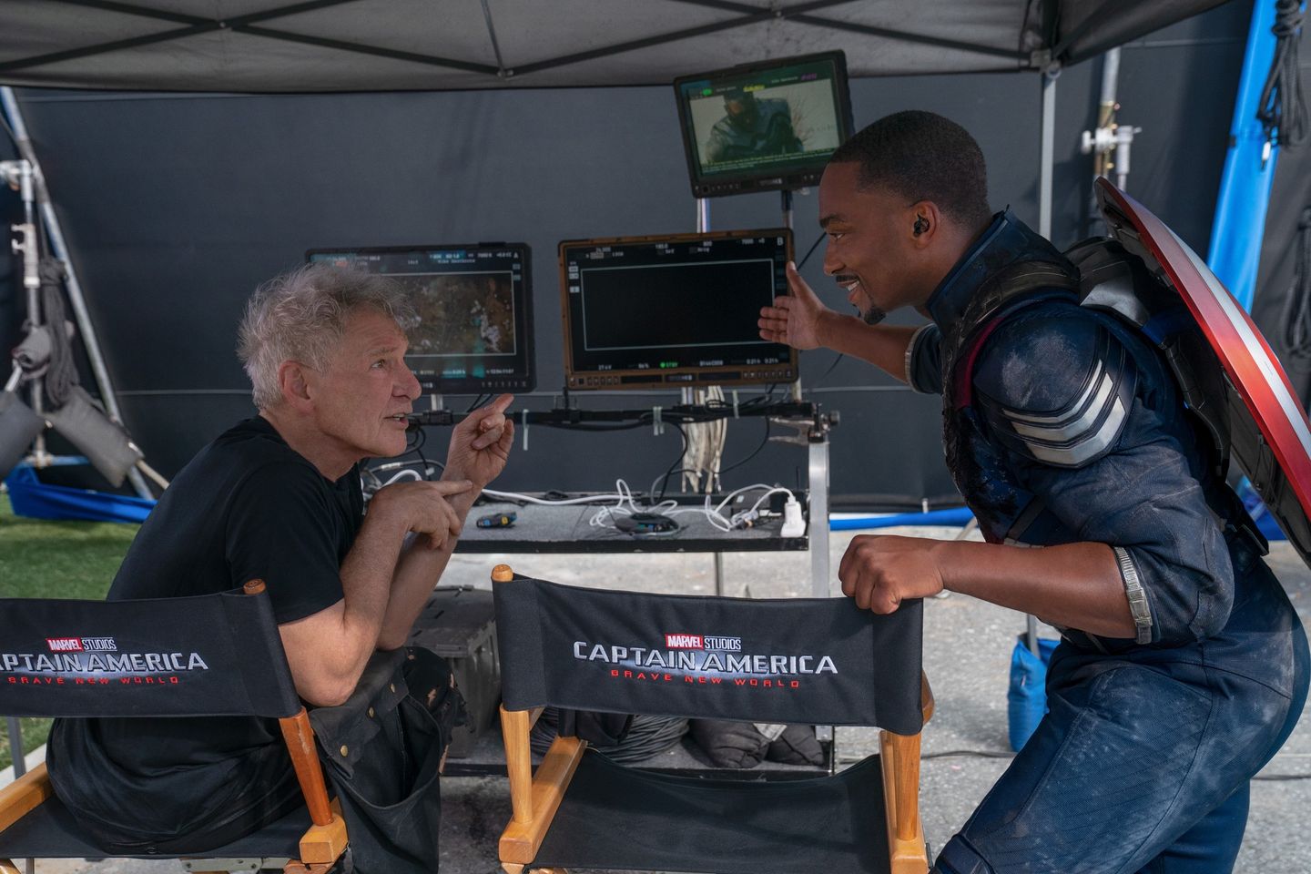 harrison ford e anthony mackie in captain america 4