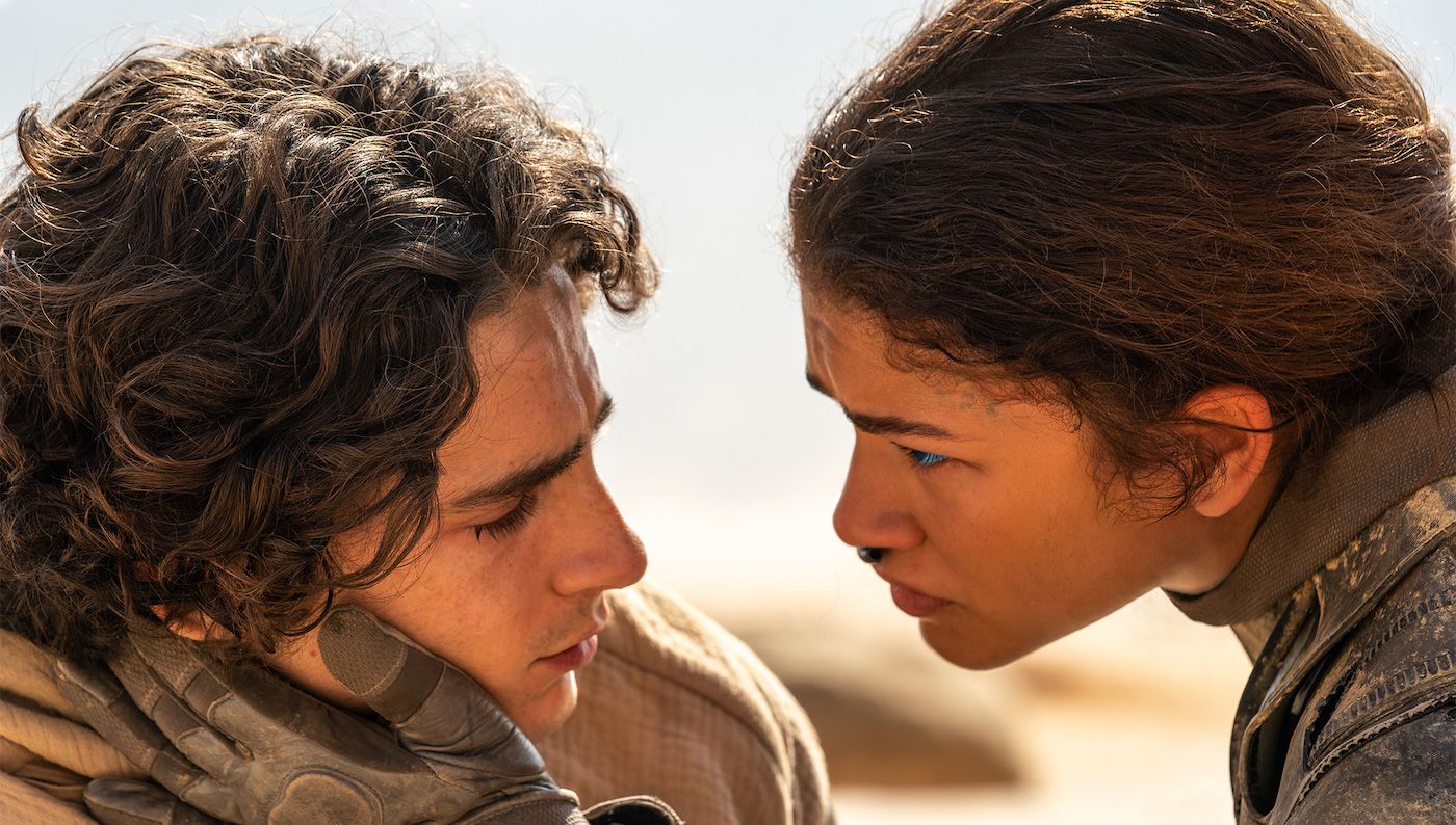 Timothée Chalamet e Zendaya in Dune Parte Due