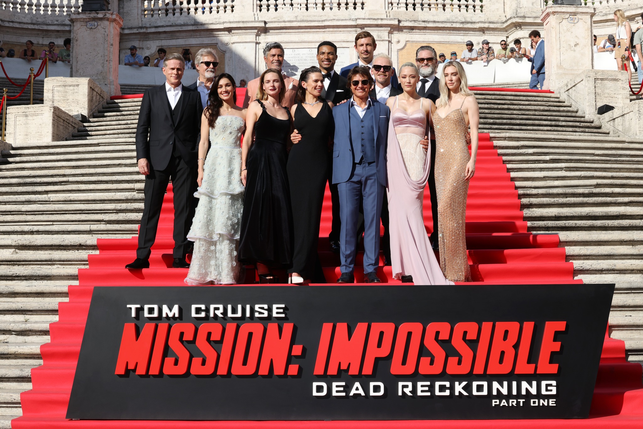 ROME, ITALY - JUNE 19: Cast members attend the Red Carpet at the Global Premiere of "Mission: Impossible - Dead Reckoning Part One" presented by Paramount Pictures and Skydance at The Spanish Steps on June 19, 2023 in Rome, Italy. (Photo by Stefania M. D'Alessandro/Getty Images for Paramount Pictures)