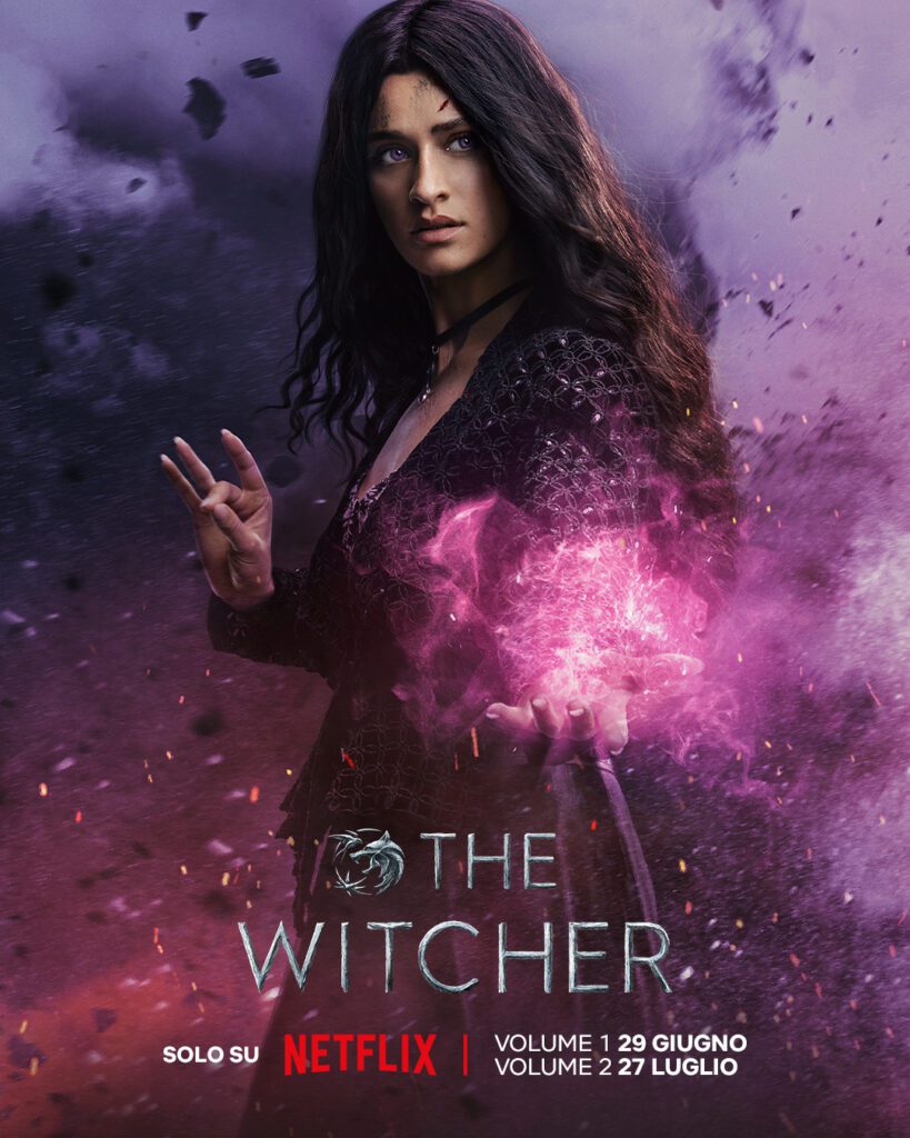 Anya Chalotra è Yennefer di Vengerberg nel character poster italiano
