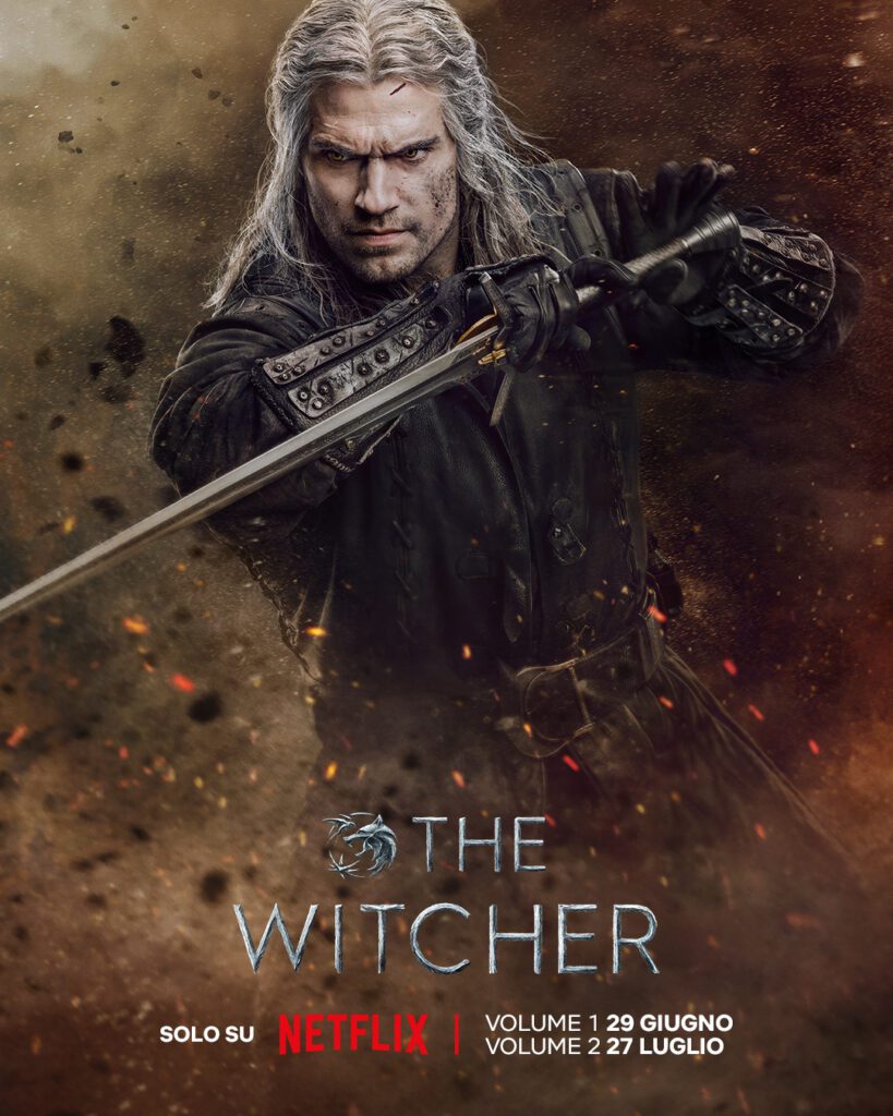 Henry Cavill è Geralt di Rivia nel character poster italiano