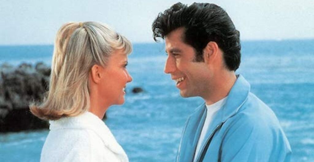 John Travolta e Olivia Newton John in Grease 