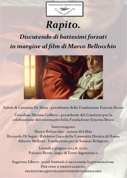 locandina incontro discussione rapito