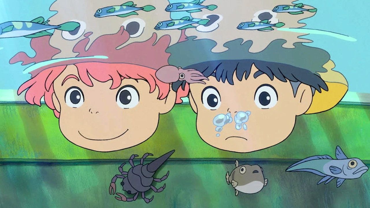 immagine ponyo sulla scogliera