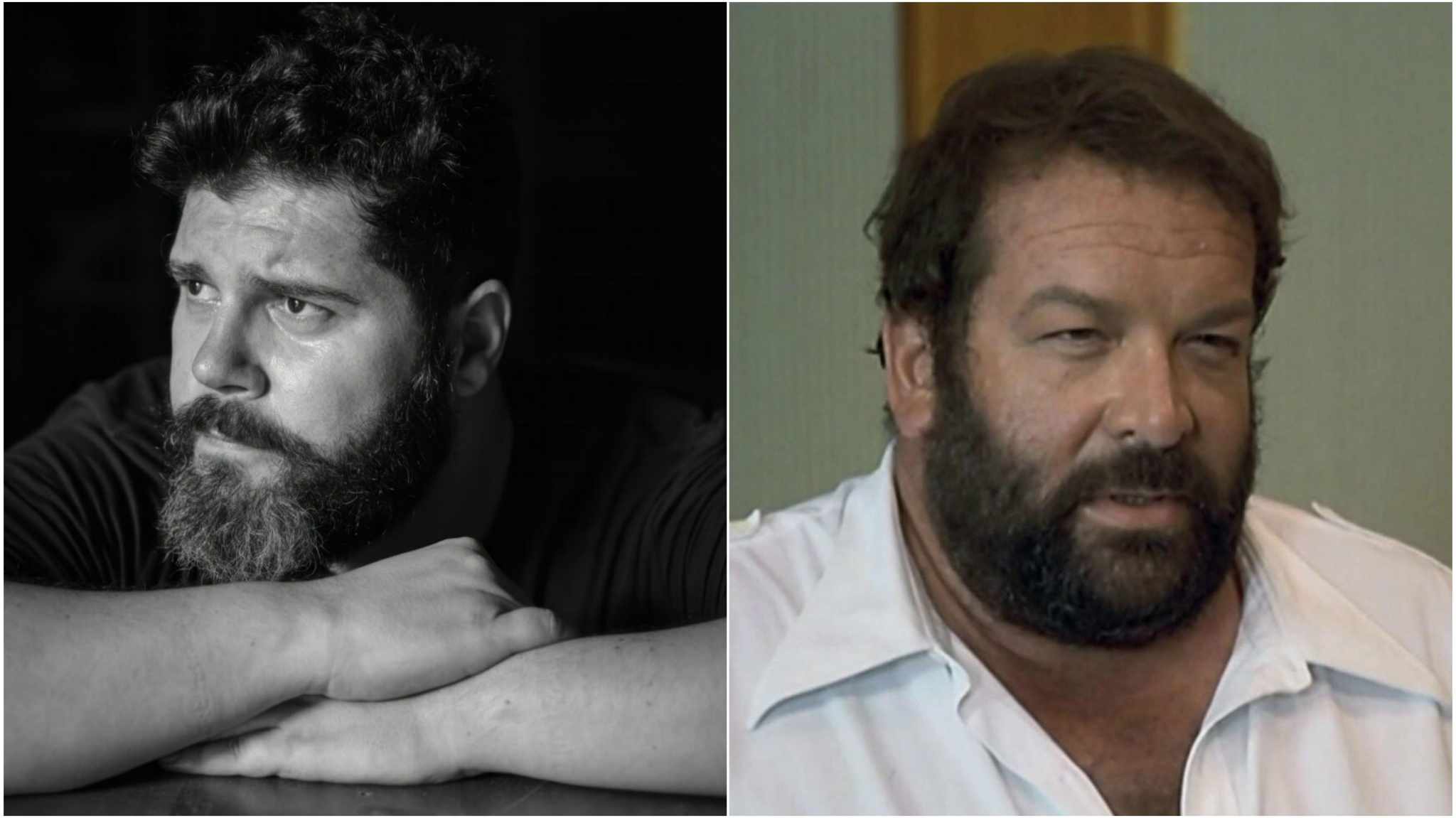 collage immagini salvatore esposito e bud spencer