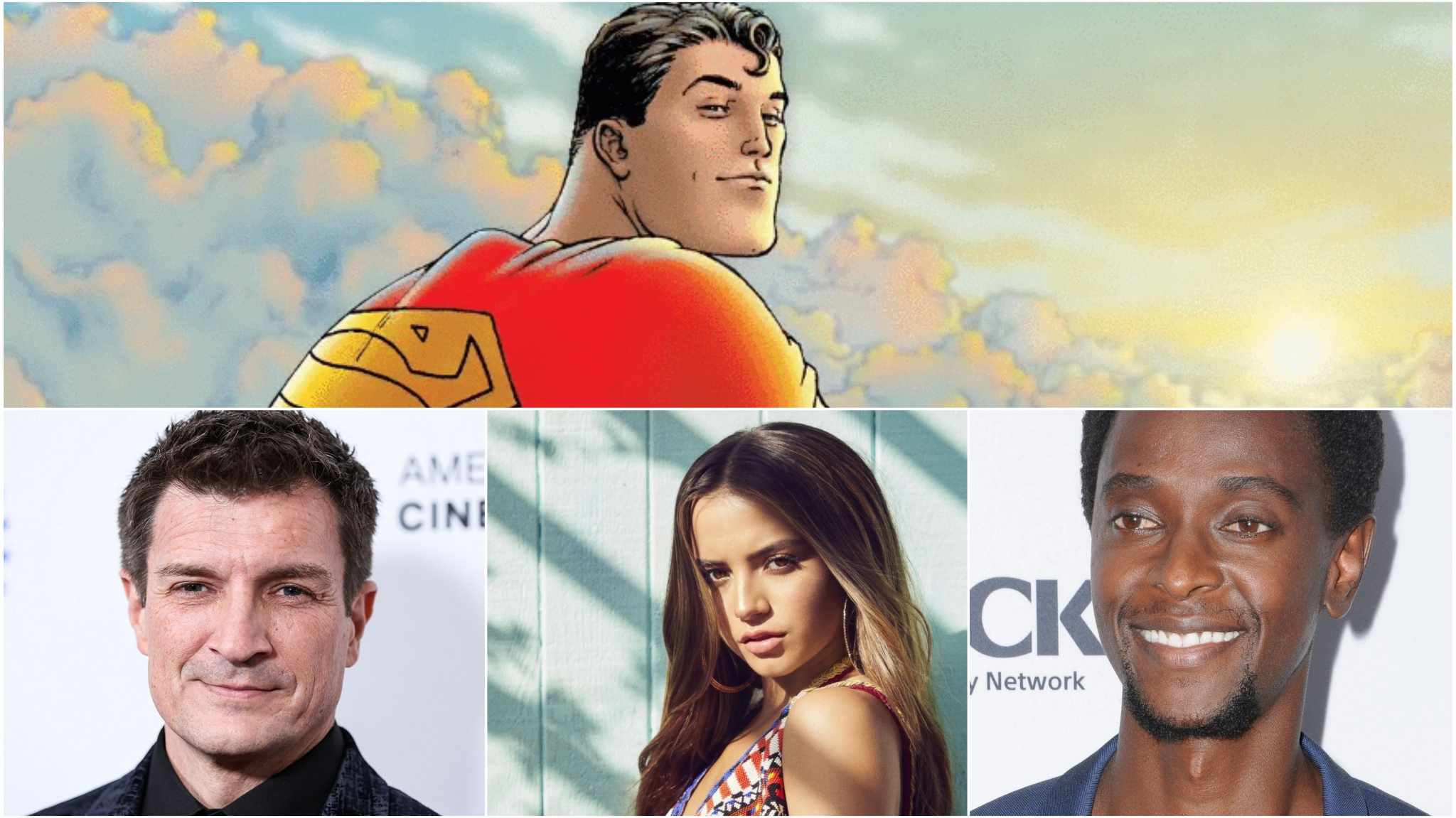 collage immagini superman legacy