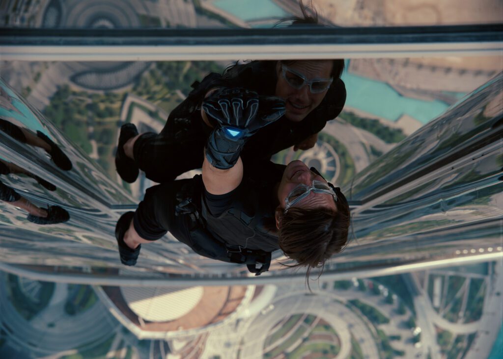 Tom Cruise plays Ethan Hunt in MISSION: IMPOSSIBLE – GHOST PROTOCOL, from Paramount Pictures and Skydance Productions.