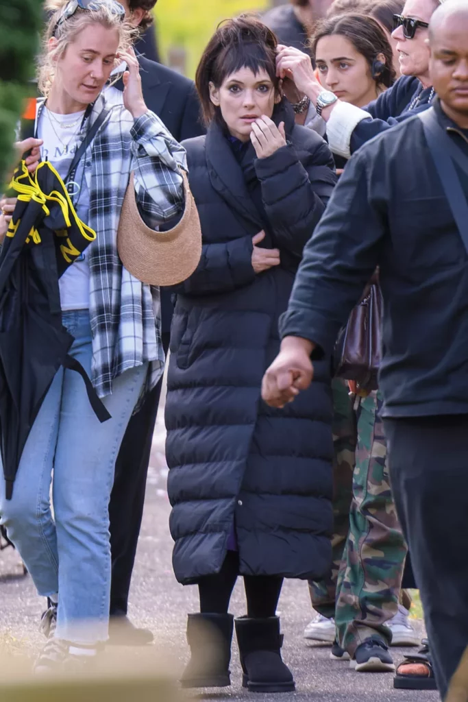 Winina Ryder sul set di Beetlejuice 2