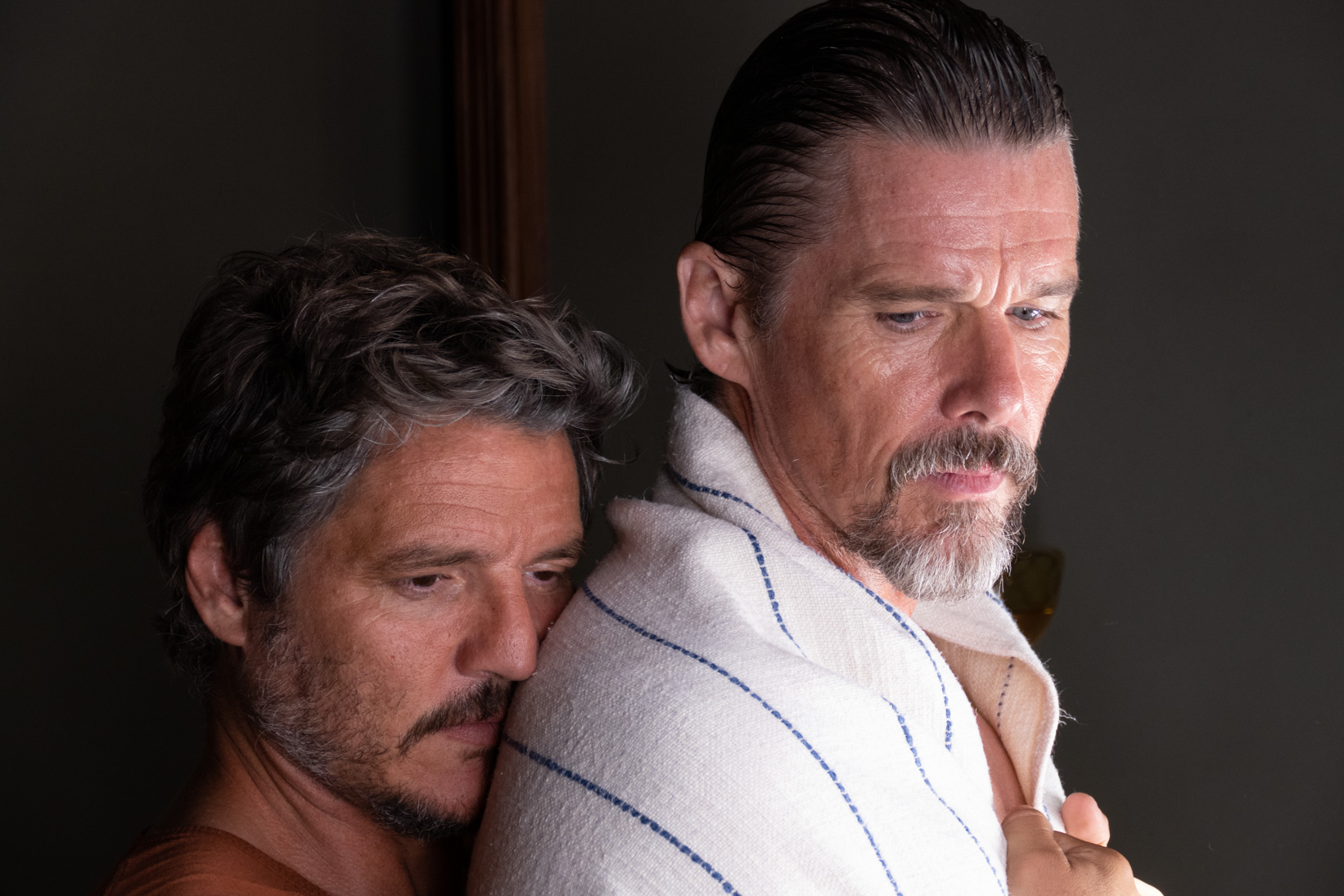 pedro pascal ed ethan hawke in Strange Way of Life