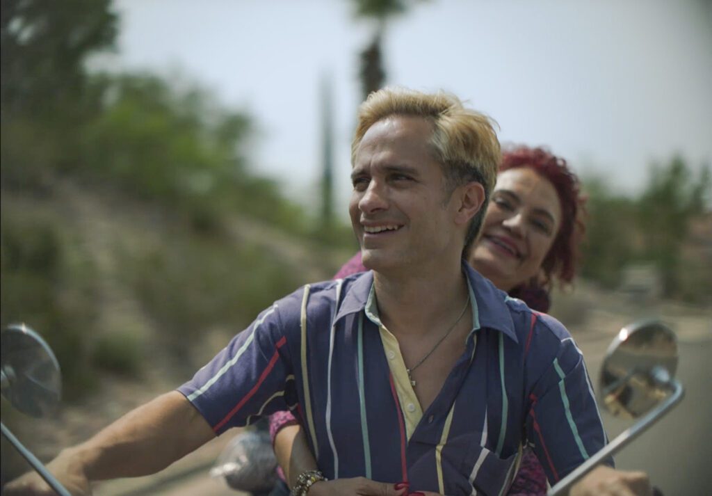 Gael García Bernal and Perla de la Rosa in Cassandro. Photo: Courtesy of Prime Video© AMAZON CONTENT SERVICES LLC