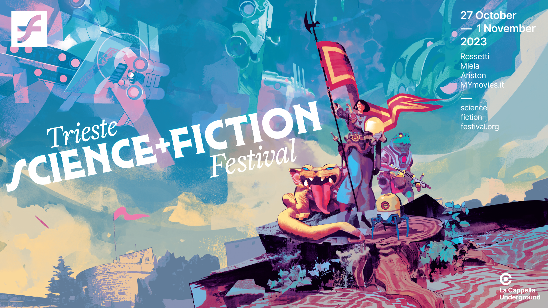 poster orizzontale del Trieste Science+Fiction Festival 2023