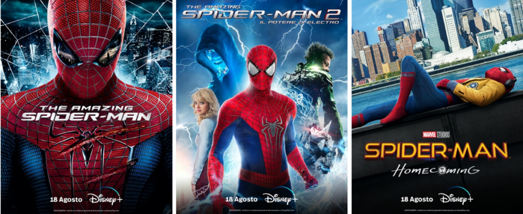 collage poster spider man disney+