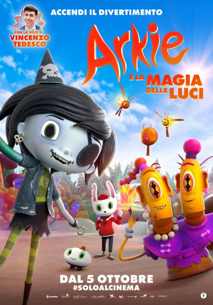 il poster dell'animazione Arkie e la magia delle luci