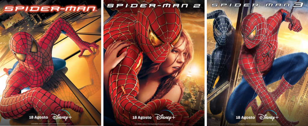 collage poster spider man disney+