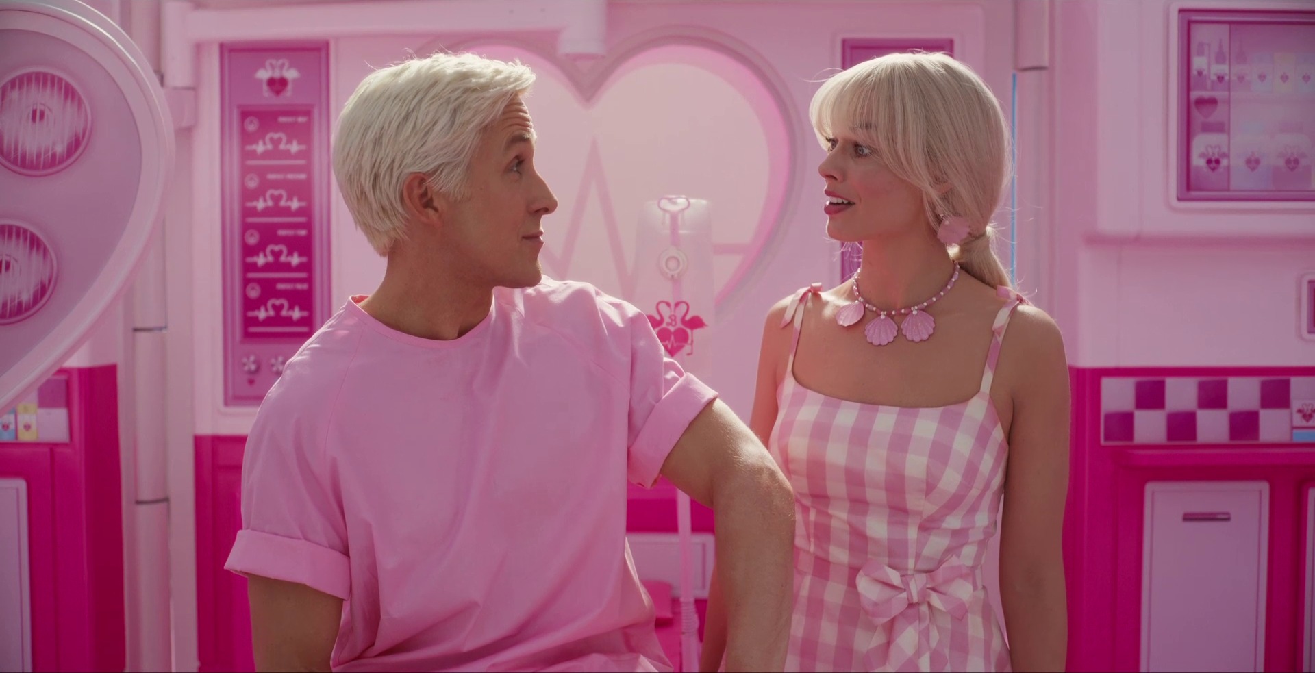 Ryan Gosling e Margot Robbie in Barbie