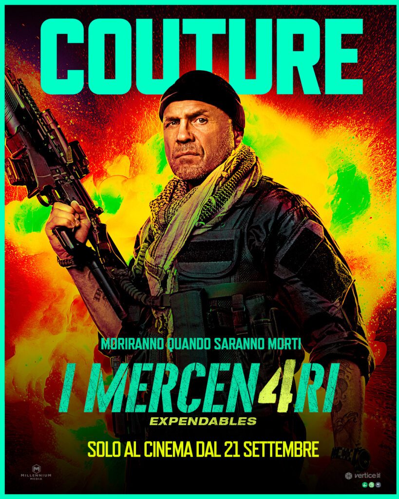 character poster couture ne I Mercenari 4 