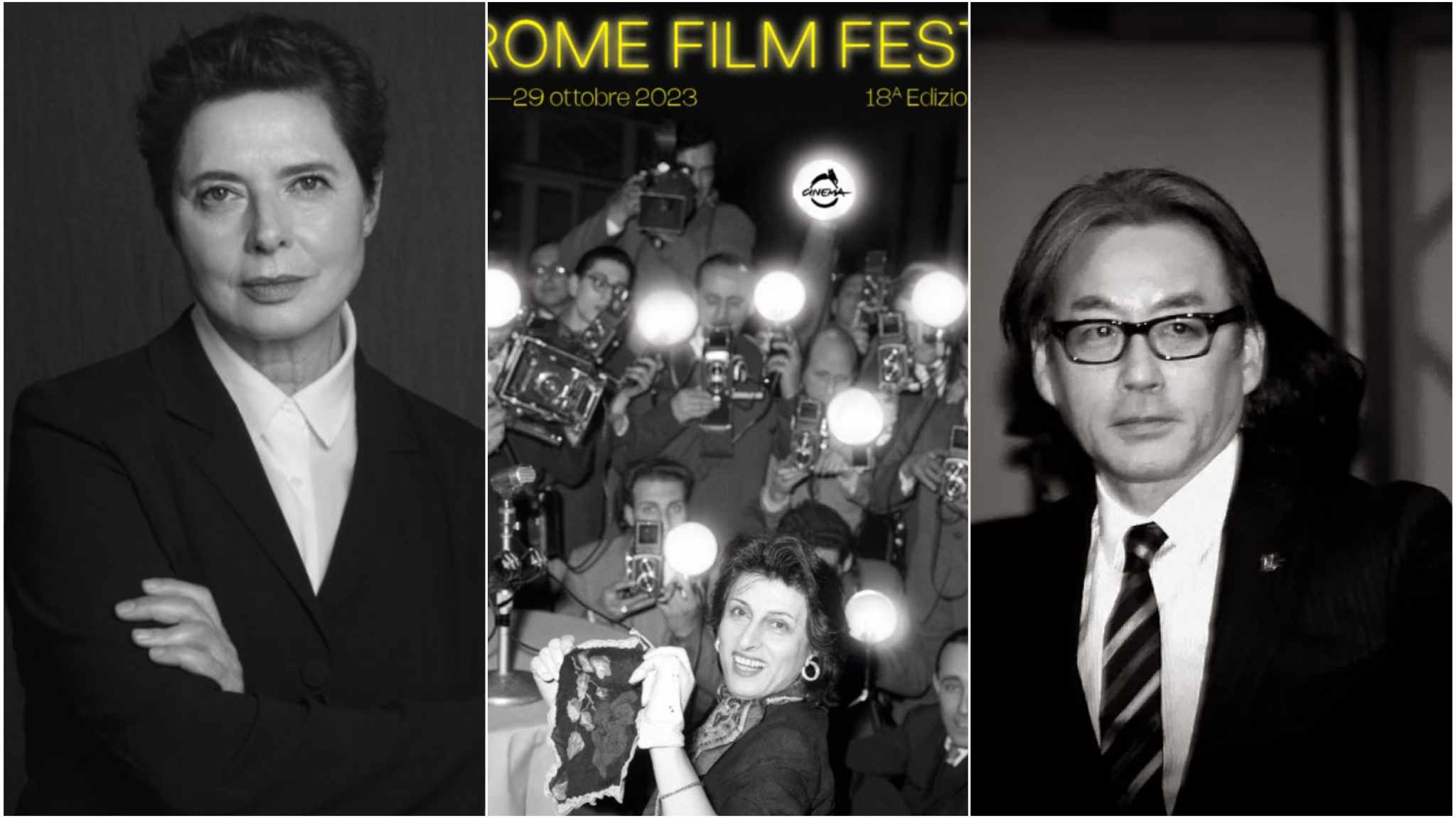 collage festa del cinema di roma premi alla carriera