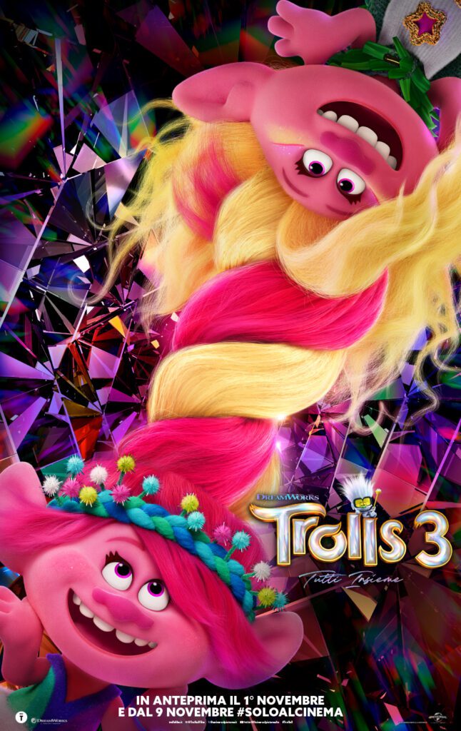 poster ufficiale Trolls 3 - Tutti insieme