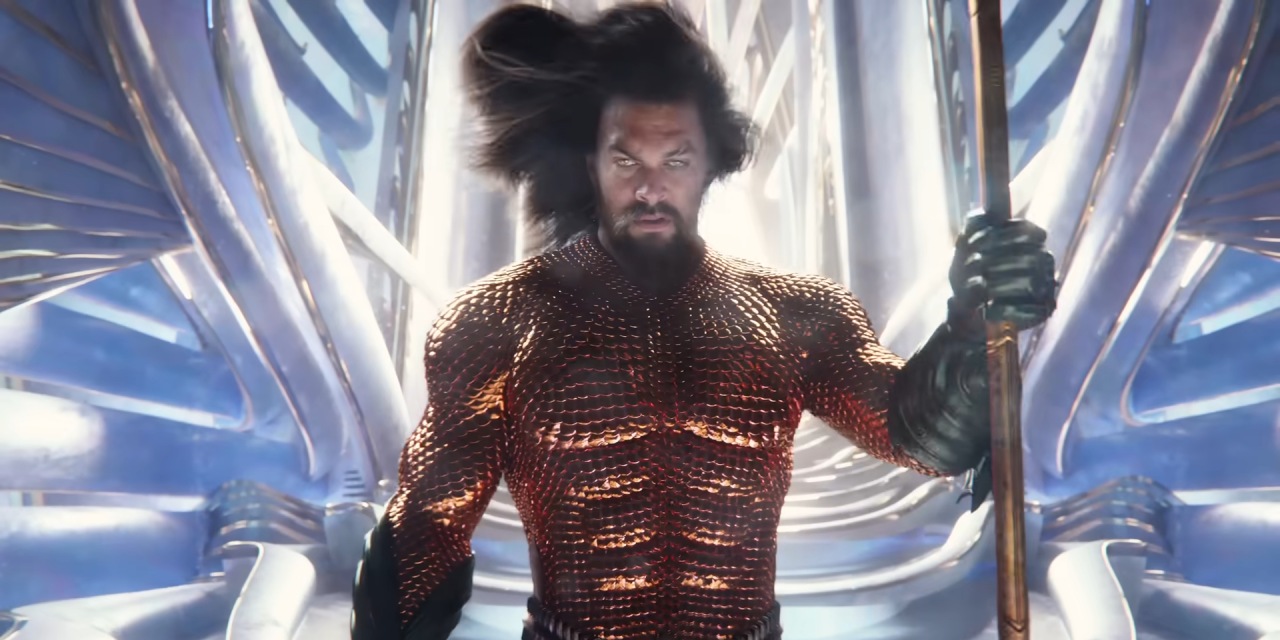 jasom momoa in aquaman e il regno perduto