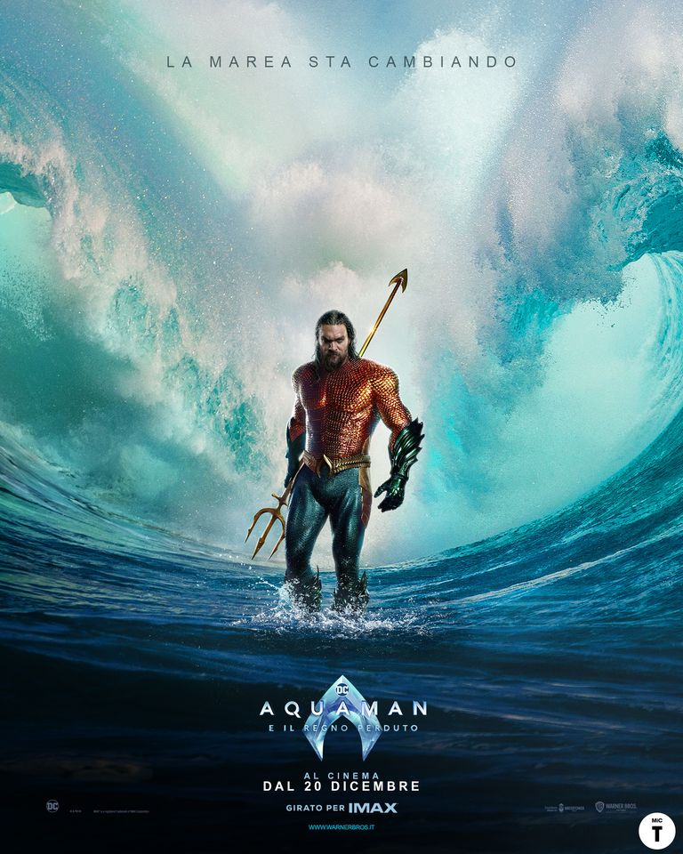 il poster di aquaman e il regno perduto