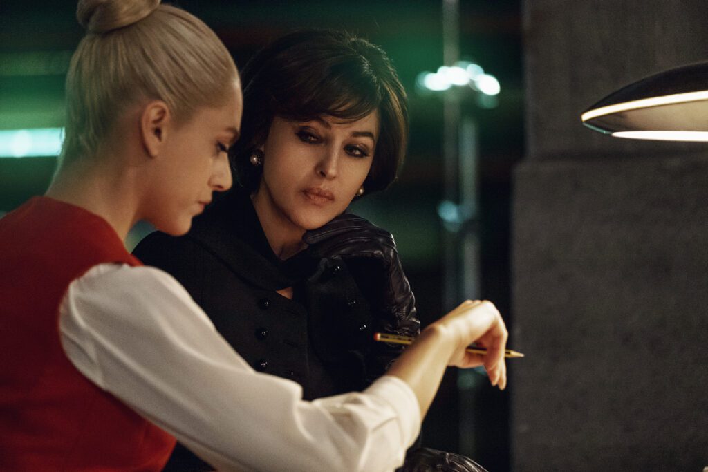 Miriam Leone e Monica Bellucci in Diabolik chi sei?