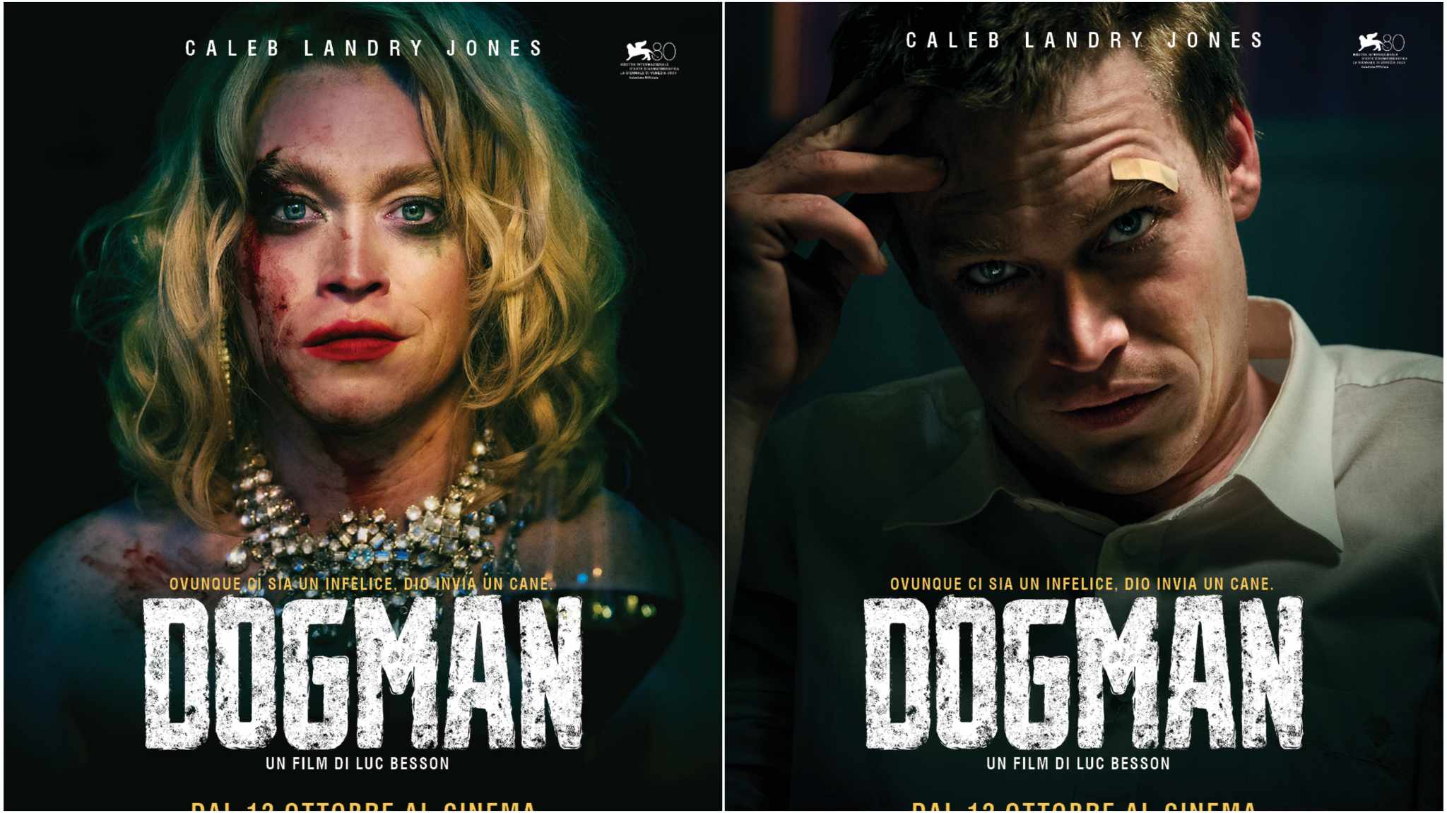 Dogman: Caleb Landy Jones nei nuovi poster del film di Luc Besson