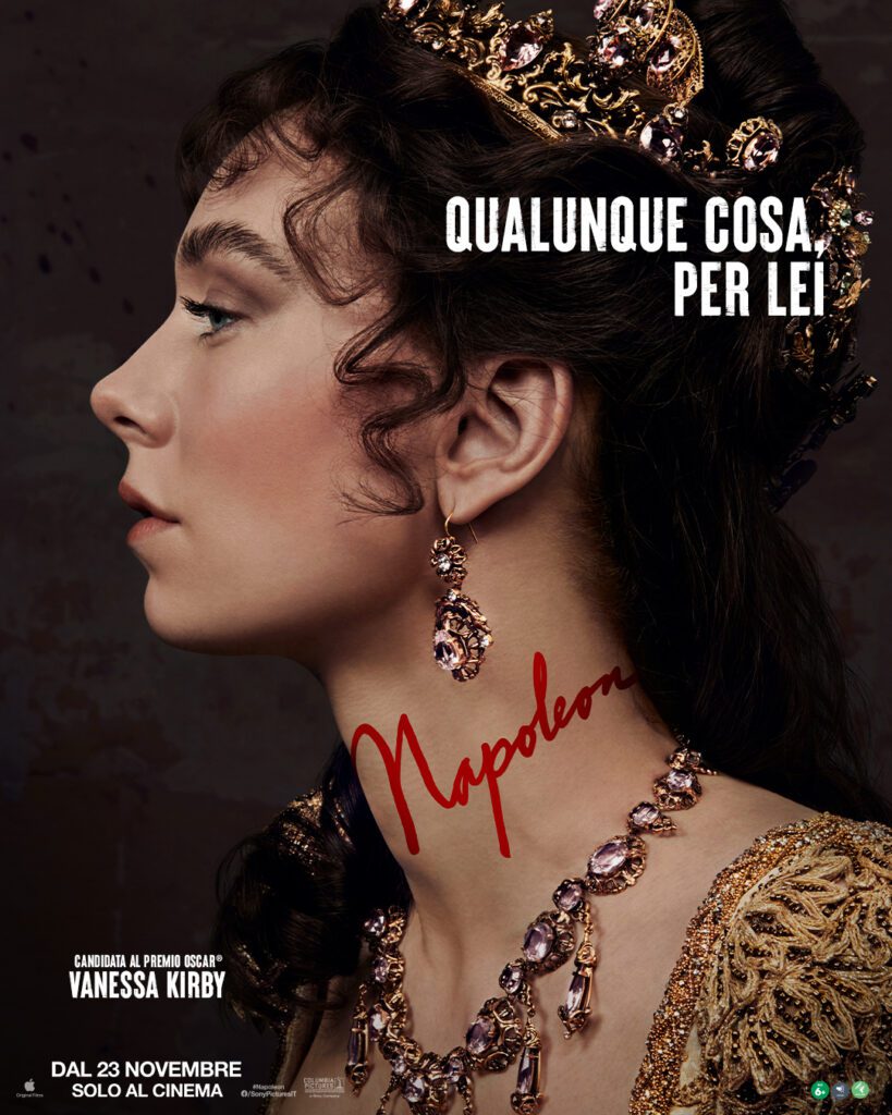 il poster dedicato al personaggio di Vanessa Kirby in Napoleon