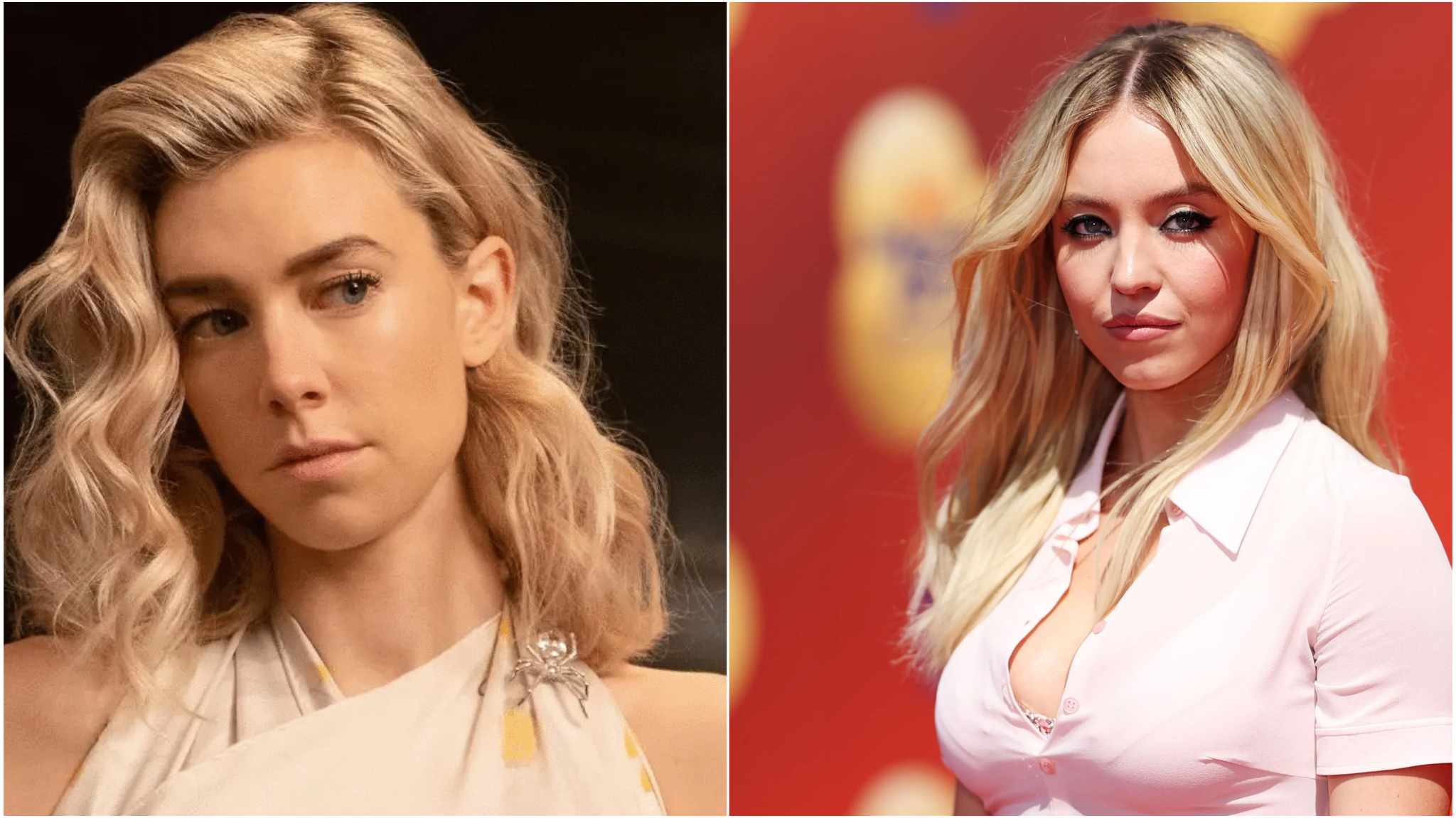 collage immagini vanessa kirby e sydney sweeney
