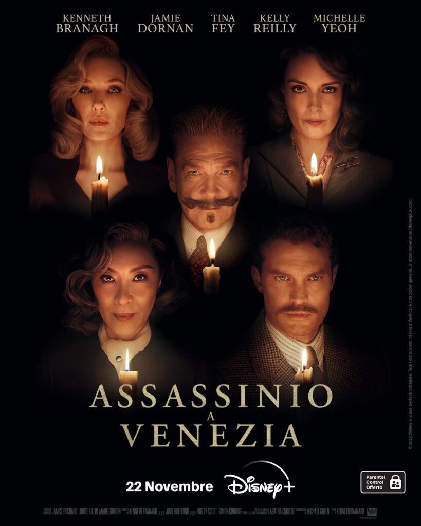 poster Disney+ Assassinio a Venezia