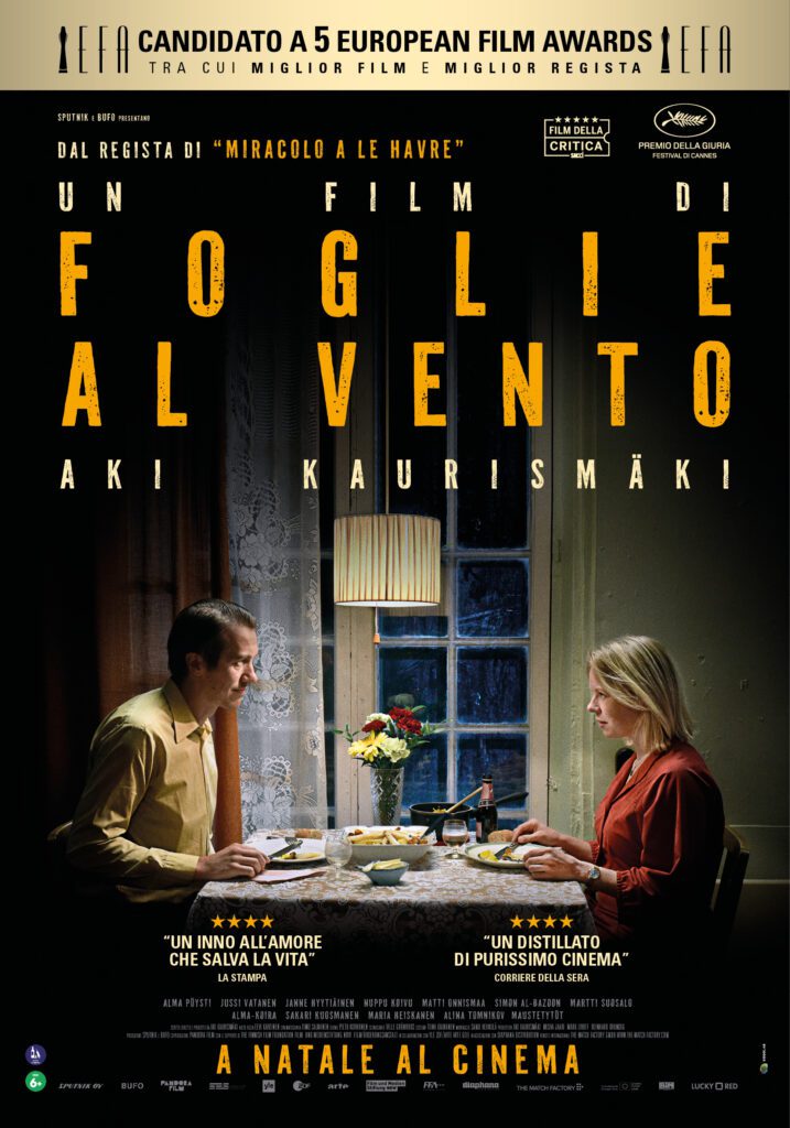 poster film foglie al vento