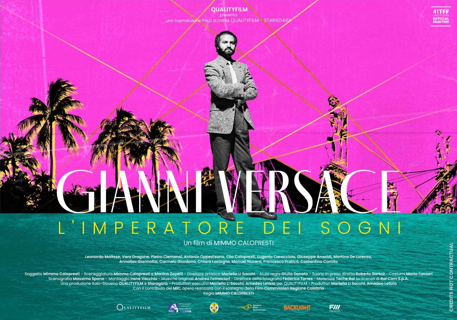 locandina orizzontale Gianni Versace. L'imperatore dei sogni