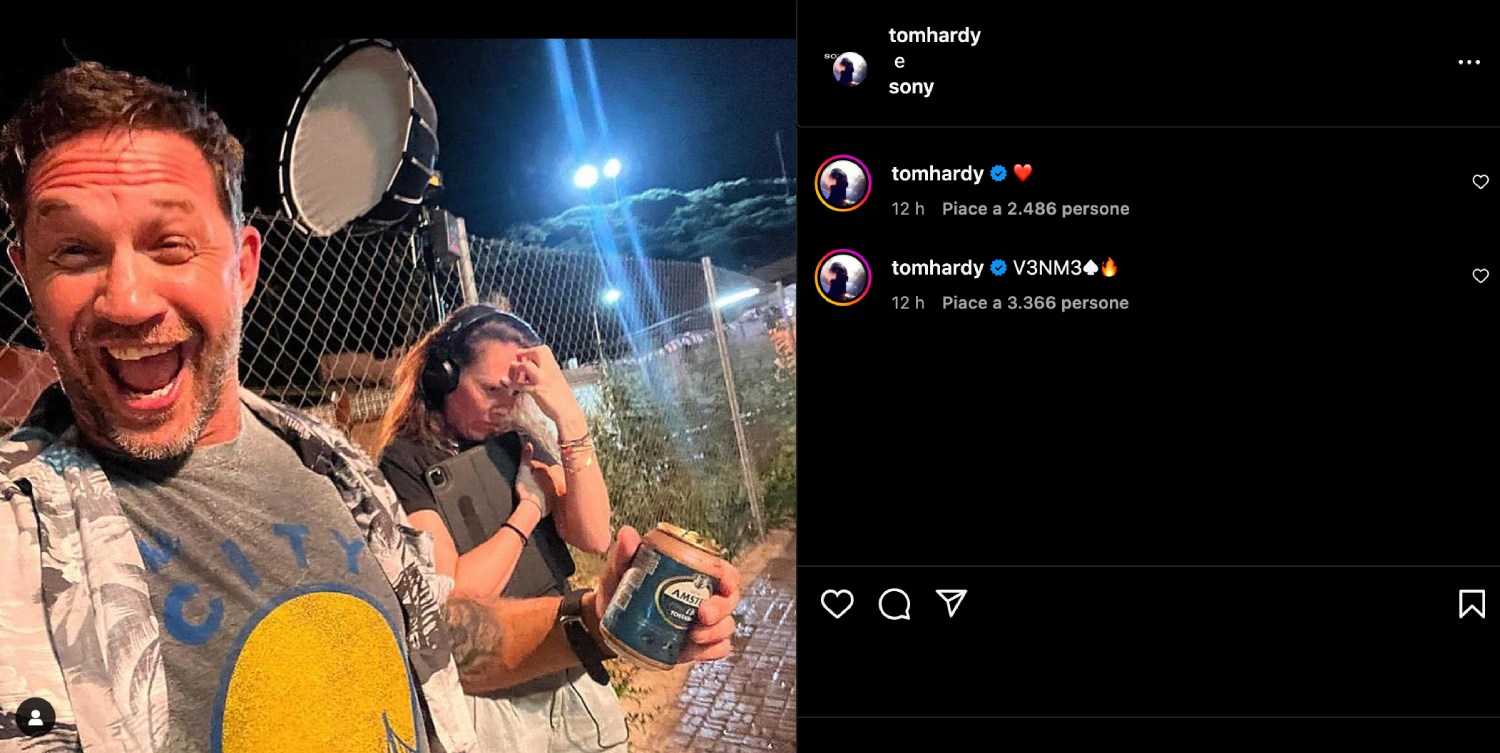 Venom 3: Tom Hardy annuncia la ripresa della lavorazione