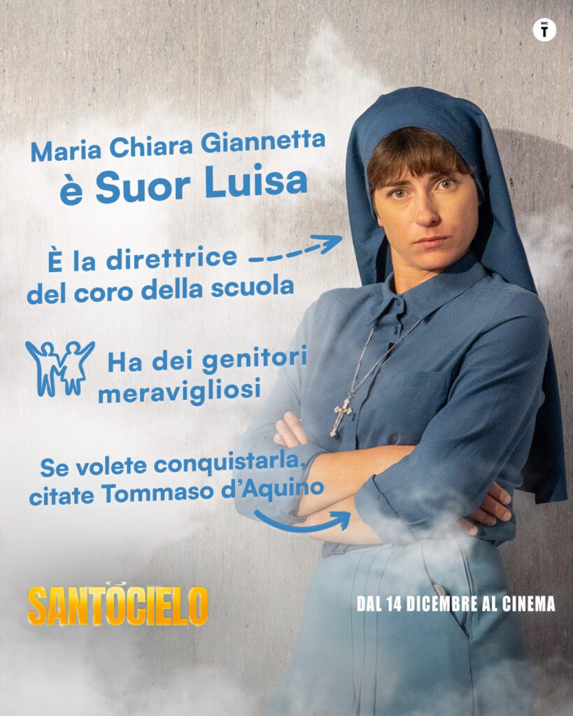 il character poster di maria chiara giannetta in santocielo