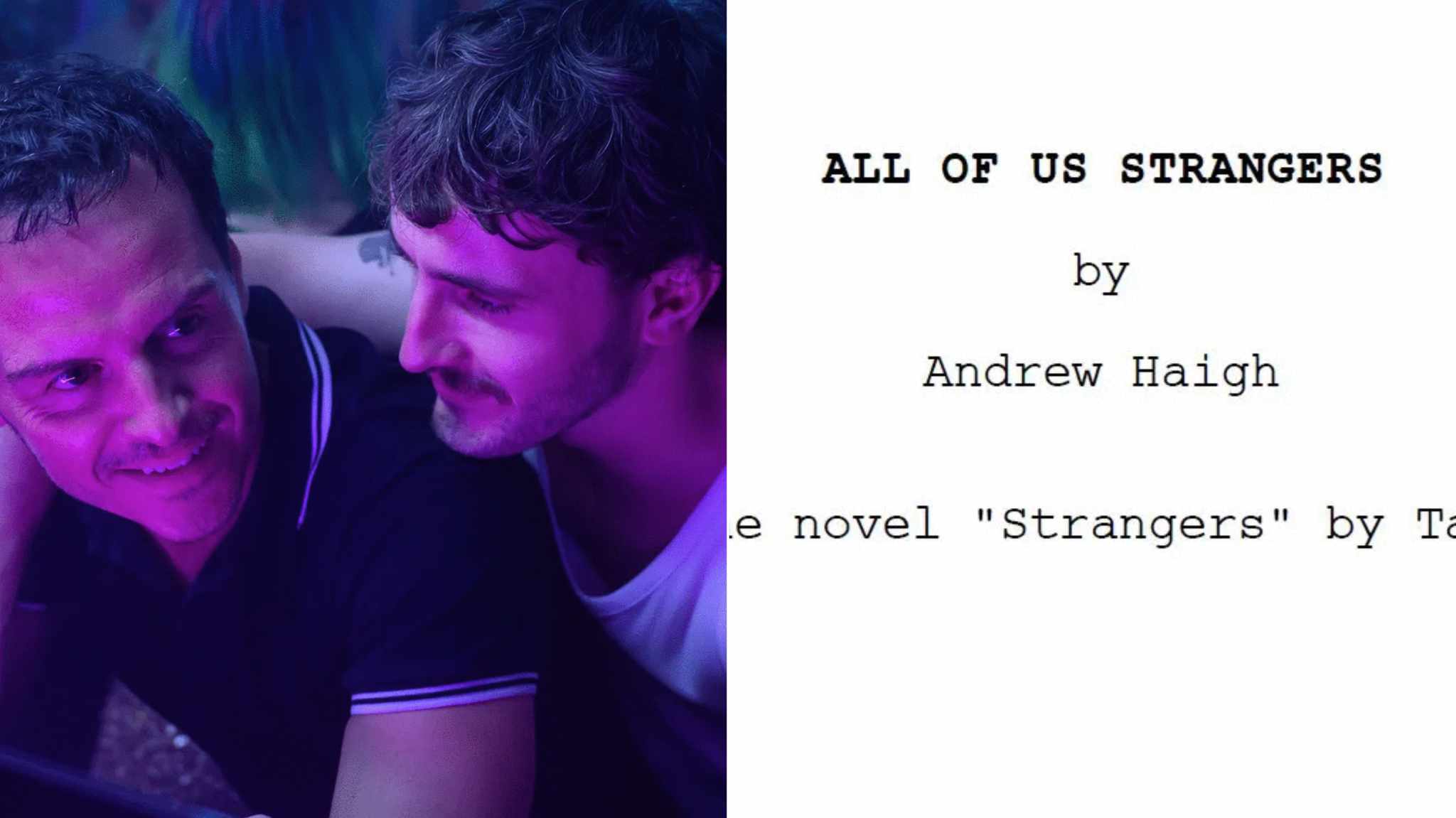 All of Us Strangers: la sceneggiatura dell’intenso dramma con Paul Mescal e Andrew Scott