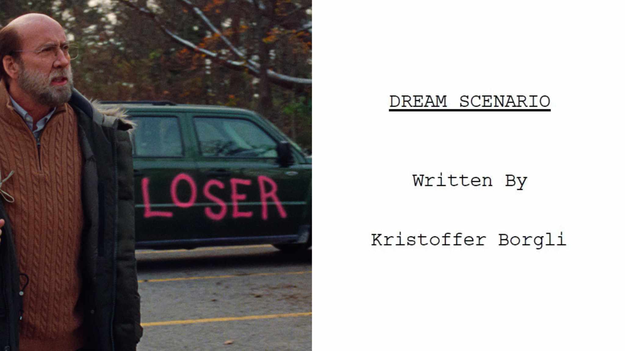 Dream Scenario: la sceneggiatura della dark comedy con Nicholas Cage